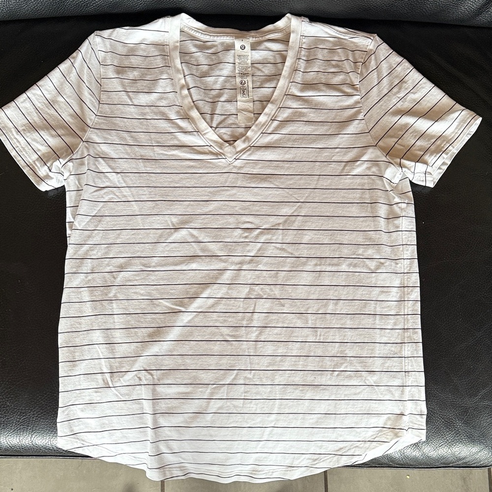 Striped V-Neck T-Shirt